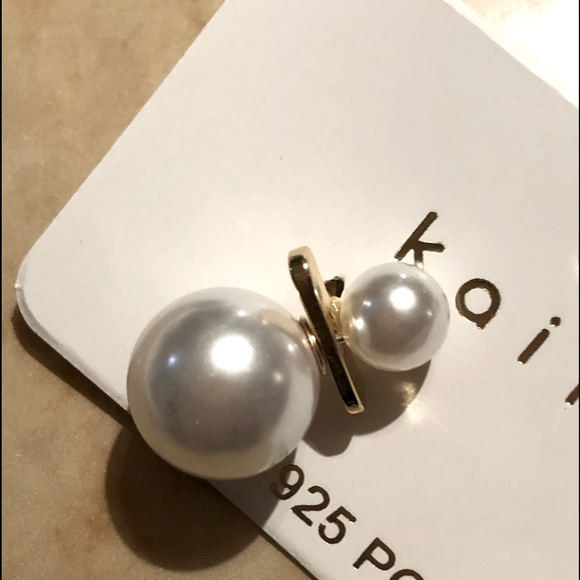 Multifunction Faux Pearl Earrings - Picture 4 of 7